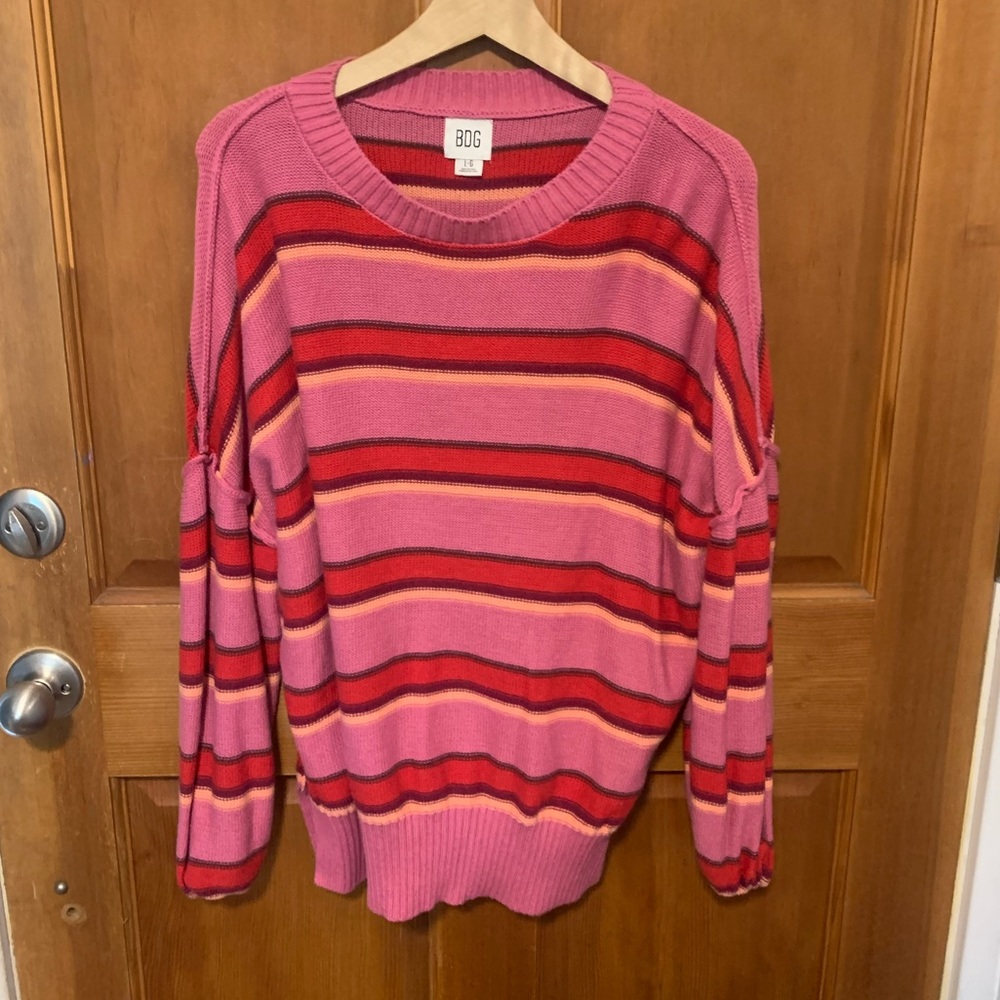 Oversized BDG Multicolored Sweater, Size Large